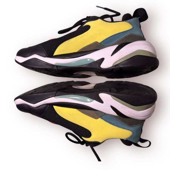Puma Thunder Spectra Black Shoes Y2K‎ Sneakers Size 9 - Picture 6 of 7